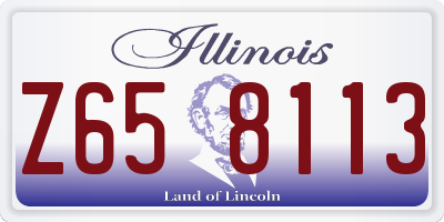 IL license plate Z658113