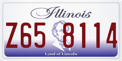 IL license plate Z658114