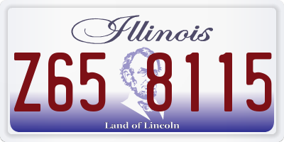 IL license plate Z658115