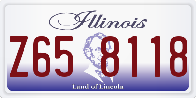 IL license plate Z658118