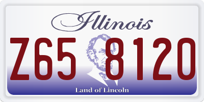 IL license plate Z658120