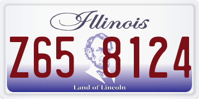IL license plate Z658124
