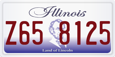 IL license plate Z658125