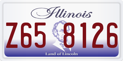 IL license plate Z658126