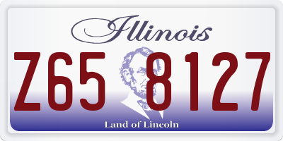 IL license plate Z658127