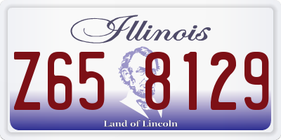 IL license plate Z658129