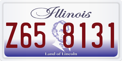 IL license plate Z658131
