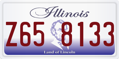 IL license plate Z658133