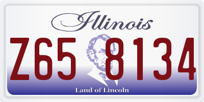 IL license plate Z658134