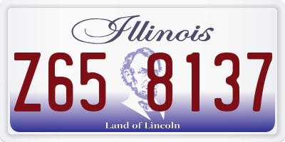 IL license plate Z658137