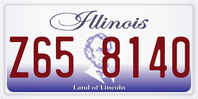 IL license plate Z658140