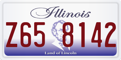 IL license plate Z658142