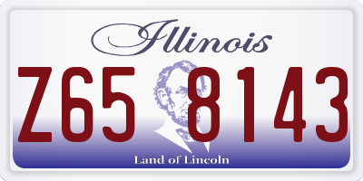 IL license plate Z658143