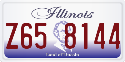 IL license plate Z658144
