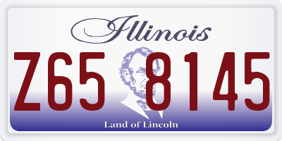 IL license plate Z658145