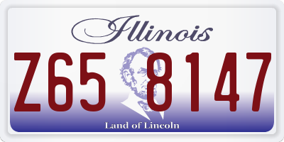 IL license plate Z658147