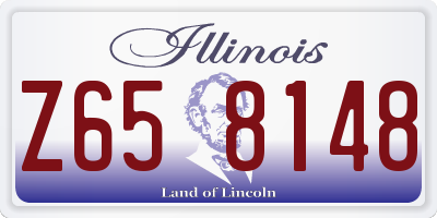 IL license plate Z658148