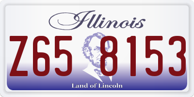 IL license plate Z658153