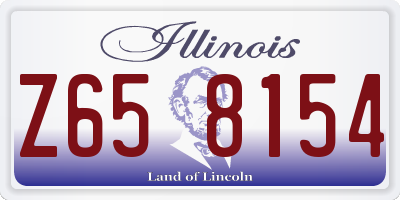 IL license plate Z658154