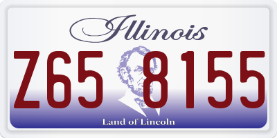 IL license plate Z658155