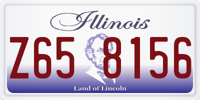 IL license plate Z658156