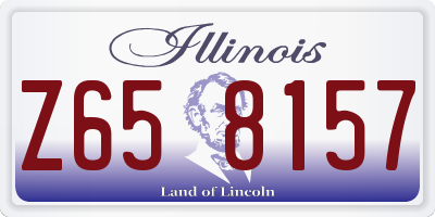 IL license plate Z658157