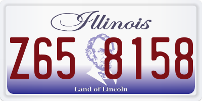 IL license plate Z658158