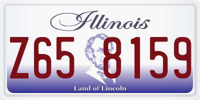 IL license plate Z658159