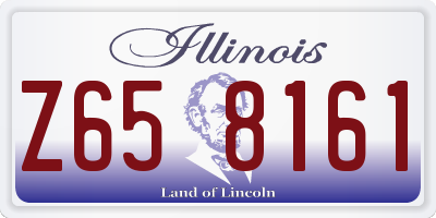 IL license plate Z658161