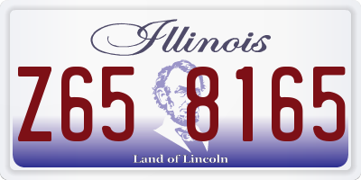 IL license plate Z658165