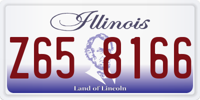 IL license plate Z658166