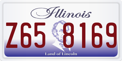 IL license plate Z658169