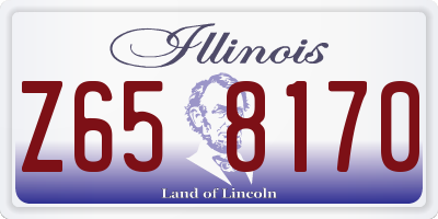 IL license plate Z658170