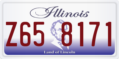 IL license plate Z658171