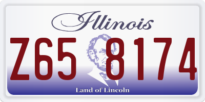 IL license plate Z658174