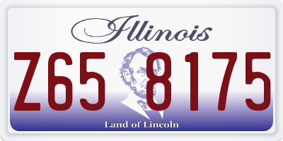IL license plate Z658175