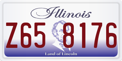 IL license plate Z658176