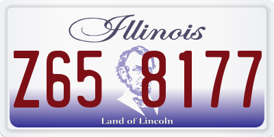IL license plate Z658177