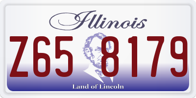 IL license plate Z658179