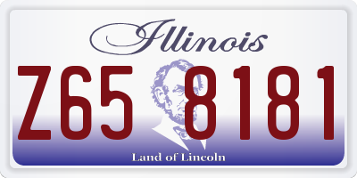 IL license plate Z658181