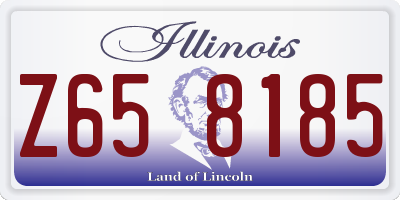 IL license plate Z658185