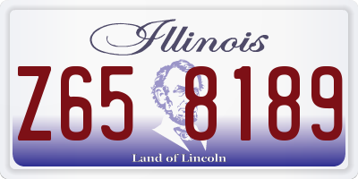 IL license plate Z658189