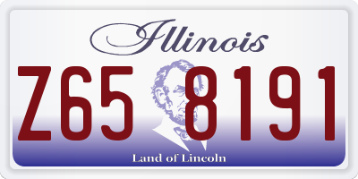 IL license plate Z658191