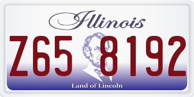 IL license plate Z658192