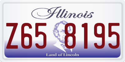IL license plate Z658195