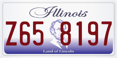IL license plate Z658197