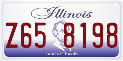 IL license plate Z658198