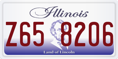 IL license plate Z658206