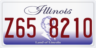 IL license plate Z658210