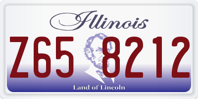 IL license plate Z658212